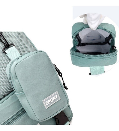 Mochila Bolso Mujer Sport Reforzada Viaje Bolsillos Grande