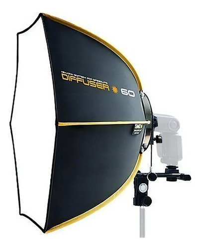 Speedbox Smdv 60cm Softbox Hexa P/ Flash Canon Nikon Yongnuo