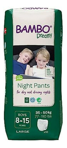 Pañales Nocturnos Premium Bambo Nature: Niños 8-15 Años, 10 