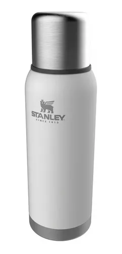 Termo Stanley 1l Adventure Original Blanco Con Tapon Cebador