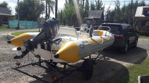 Imagen 10 de 10 de Semirrigido Kiel 4,60 Yamaha 40 Hp Trailer 9 Hs Uso Titular