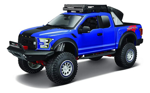 Camioneta A Escala Ford Raptor Off Road Escala 1:24 Azul 