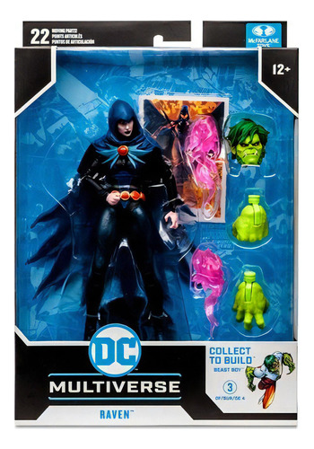 Mcfarlane Dc Build A Chico Bestia: Dc Teen Titans - Raven 7