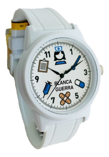 Reloj Enfermera Contra Agua, Personalizado Con Nombre