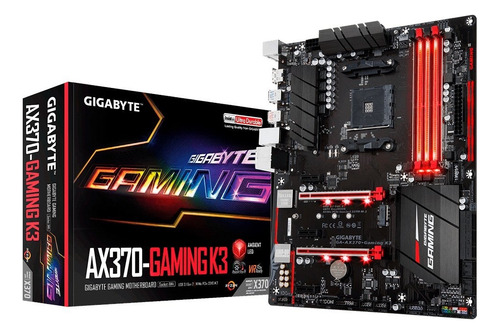 Placa-mãe Gigabyte P/ Am4, Chipset Amd Ga-ax370-gaming K3