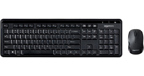 Kit Mouse Y Teclado Inalambrico De Pc, Negro | Amazon Bas...