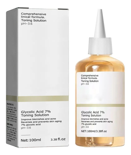 1×exfoliante Facial Con Ácido Glicólico 7%, Astringe Los Po