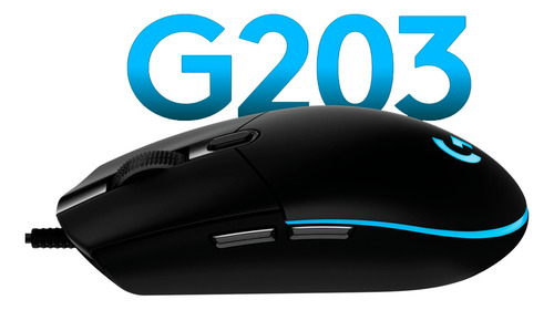 Mouse Gamer Logitech G203 Rgb Lighsync 6 Botones 8000 Dpi
