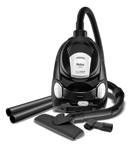 Aspirador De Pó Philco 1800w 2,2l Super Silencioso Pas70 Cor Preto