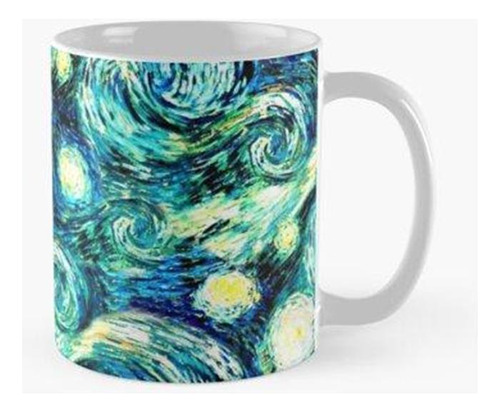 Taza Pintura De Noche Estrellada, Solo Cielo, Inspirada En V