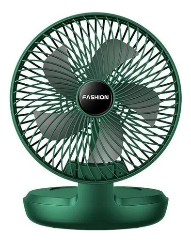 Mini Ventilador De Pared Plegable Usb, Ventilador Eléctrico Cantidad De Aspas 5 Estructura Verde Diámetro 24 Cm Frecuencia 5