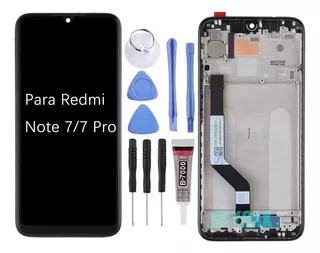 Para Redmi Note 7 /7 Pro Lcd Touch Screen Com Moldura A