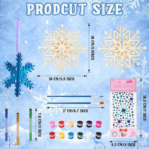 Syhood Paquete De 12 Adornos Navideños Para Niños, Kit De Ca