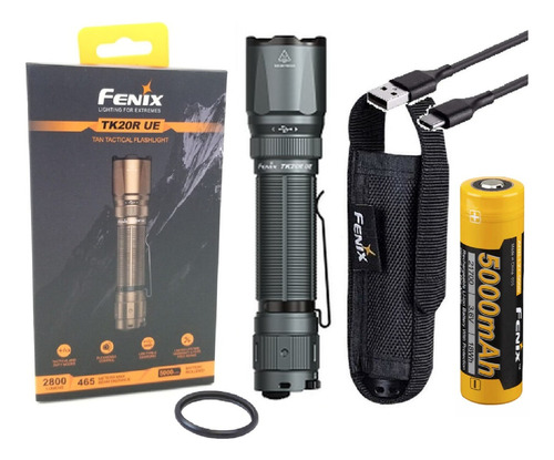 Linterna Tactica Led Fenix Tk20r Ue 2800 Lumens 465 Metros. Linterna Gris Luz Blanco