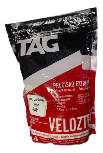 Airsoft Bbs Munição 0.20g Velozter 5mil Unds!