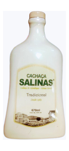 Cachaça Salinas Tradicional Porcelana Ouro 670ml De Alambiqu