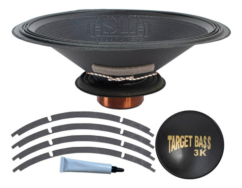 5kit Reparo Sl Compatível Com Eros Target 3k 18pol 4ohms