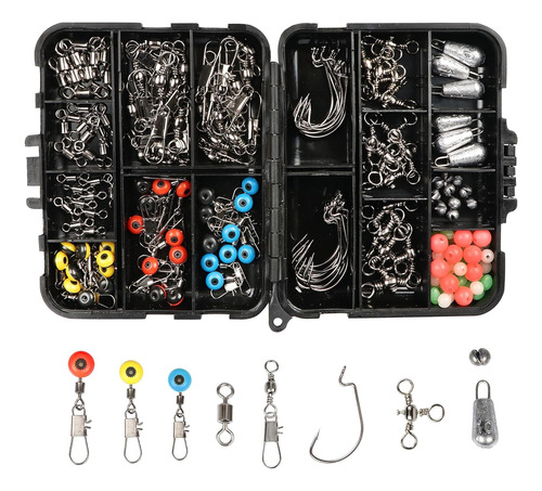 Señuelos Kit De Accesorios De Pesca 177 Piezas Con Caja