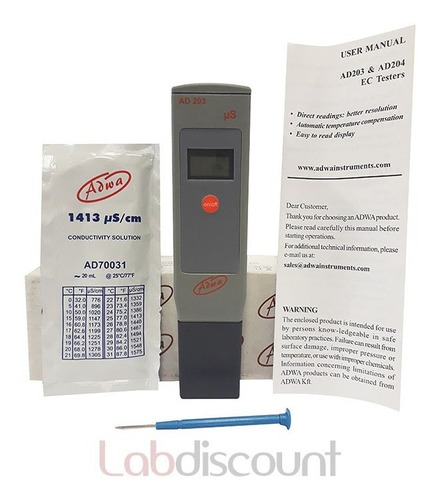 Conductímetro Portátil Adwa Standard Pocket Tester Ad203