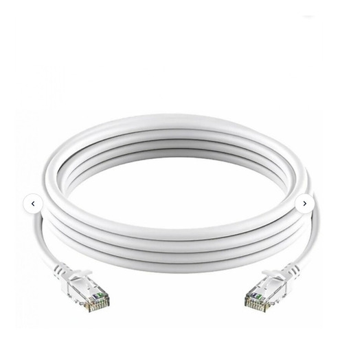 Cable Ethernet-utp Red 5 Metros  Color Blanco  Fast Internet