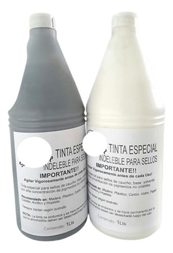 Tinta Indeleble Envase 1 Litro Sellar Fecha, Lote Productos