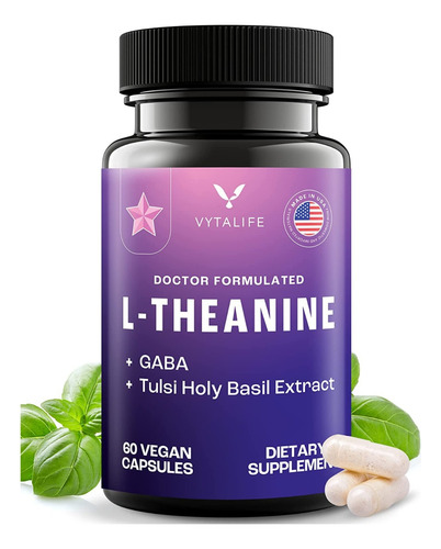 L Theanine L Teanina Capsulas 800mg Estrés Claridad Mental