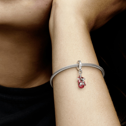 Charm Ale S925 Colgante Spiderman De Marvel En Plata Regalo