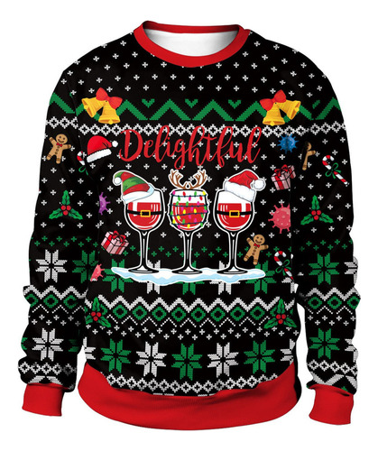 Ugly Sweater Navidad Hombre Mujer Funny Pareja Sudadera [u]