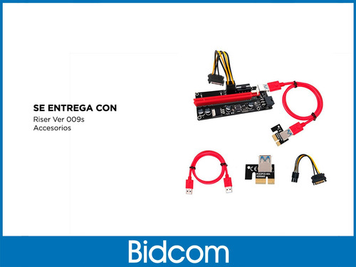Riser Pcie Pci 16x A 1x 009s Usb 3.0 60cm Mineria Cripto Rig