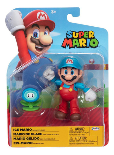 Ice Mario Super Mario Nintendo Jakks Articulado