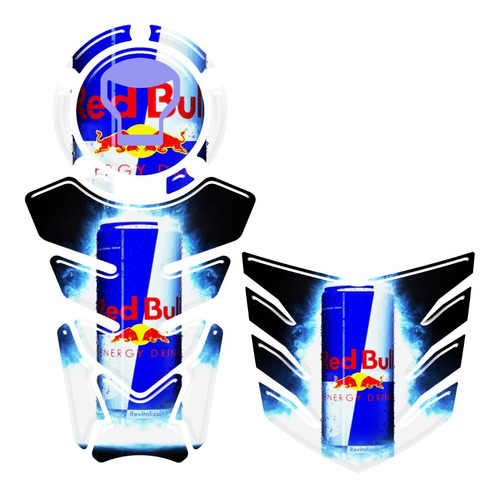 Kit Adesivo Tanque Bocal Rabeta Fan Titan 160 Red Bull 103