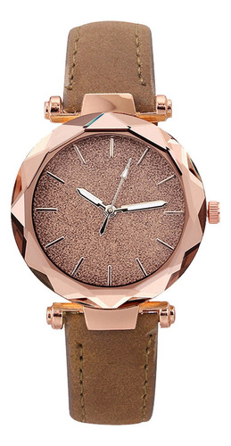 Reloj Moderno Con Esfera Brillante Para Mujer