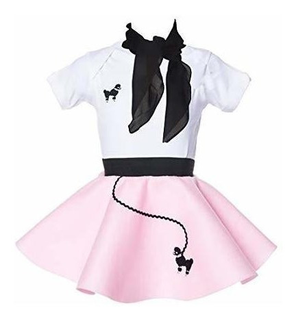 Hip Hop 50s Tienda Bebeinfantil 3 Piezas Poodle Falda Conju