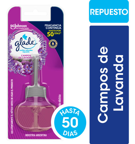 Glade Aceites Naturales Repuesto Lavanda 21ml