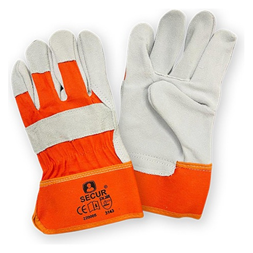 Guantes De Cuero Reforzado Secur - Lnf