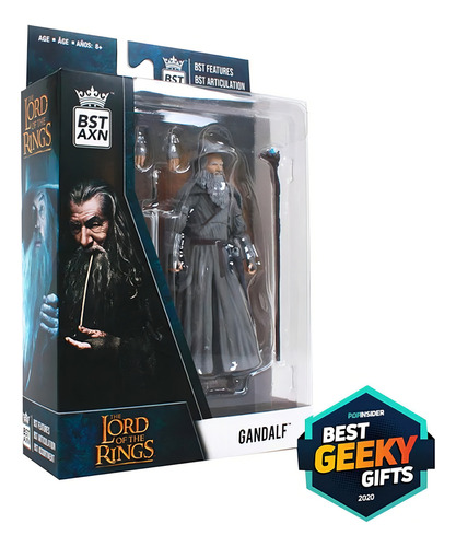 Figura Articulada Bst Axn Gandalf 5 Pul Usado Semi Nuevo (Usado)
