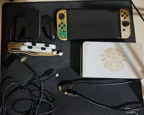 Comprar Nintendo Switch Oled The Legend Of Zelda Edition + 2 Juegos Dorado