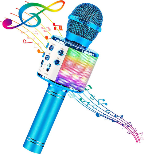 Micrófono Inalambrico Marca Bluefire /karaoke /azul