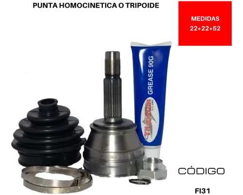 Punta Tripoide Fiat Palio I Weekend (178) 1.6 16v  1997 2001