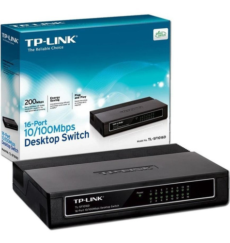 Imagen 1 de 6 de Switch Tp-link Tl-sf1016d 16 Puertos Plug & Play Envio