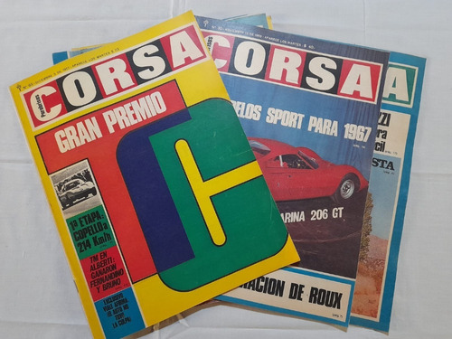 #z Lote 6 Revistas Parabrisas Corsa - Años 1966 Y 1967