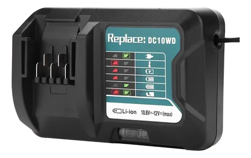 Replacement DC10WD Charger For Makita 10.8V & 12V Batteries – Compatible With BL1015, BL1016, BL1021B, BL1041B