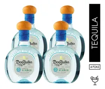 Comprar Pack De 4 Botellas De Tequila Don Julio Blanco 700ml