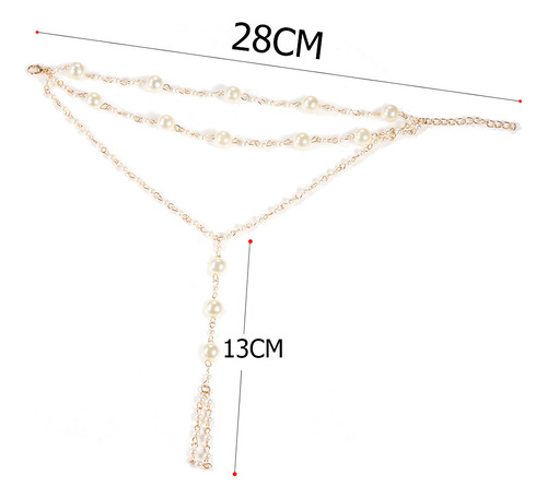 2 Unidades De Elegante Cadena De Tobillo Y Pie De Playa Con
