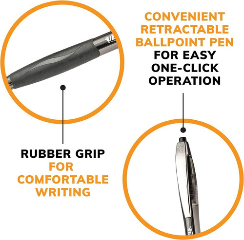 Imagen 5 de 6 de 4 Boligrafos Retractiles Bic Glide Negro Ultra Suave 1.0 Mm