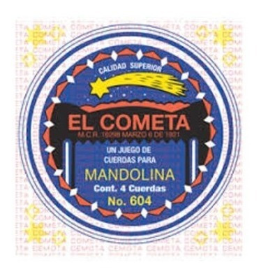 Juego De Cuerdas El Cometa Para Mandolina Coma604