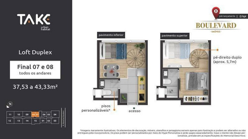 Imagem 19 de 19 de Apartamento No Take Urban Habitat, Com 1 Dormitório À Venda Por R$ 217.900 - Centro - Curitiba/pr - Ap0370
