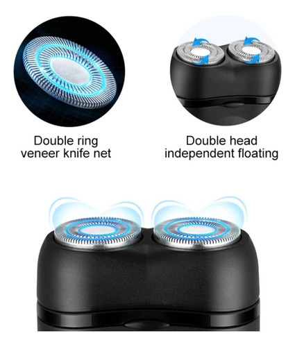 Navaja De Afeitar Impermeable De Acero Recargable Por Usb