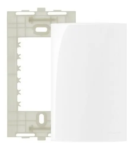 comprar 3 Pç Placa 4x2 Cega Branca C Suporte Modelo Sleek Margirius Cor Branco