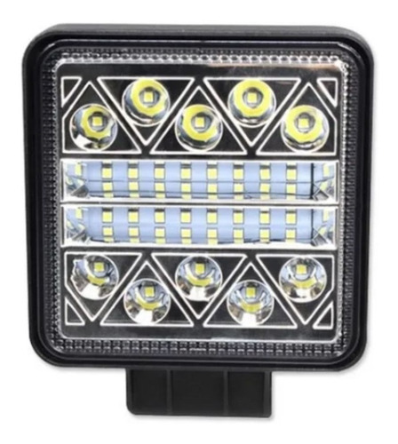 Faro Led Cuadrado - 30 Led 90w - Blanco - Luxled